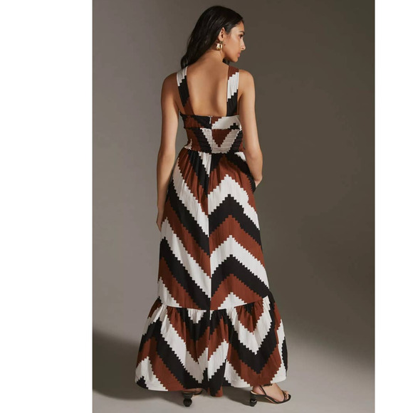 New Anthropologie Plenty by Tracy Reese Printed Halter Maxi Dress  $248 X-SMALL - Picture 6 of 7